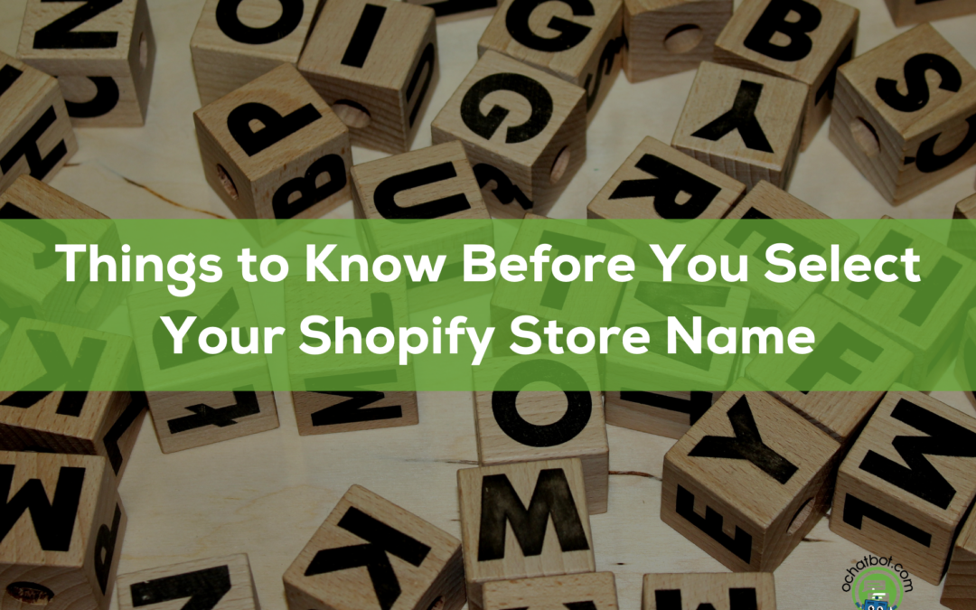 8 Things to Know Before You Select Your Shopify Store Name