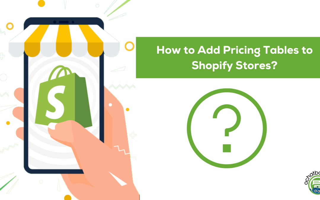 How to Add Pricing Tables to Shopify Stores?