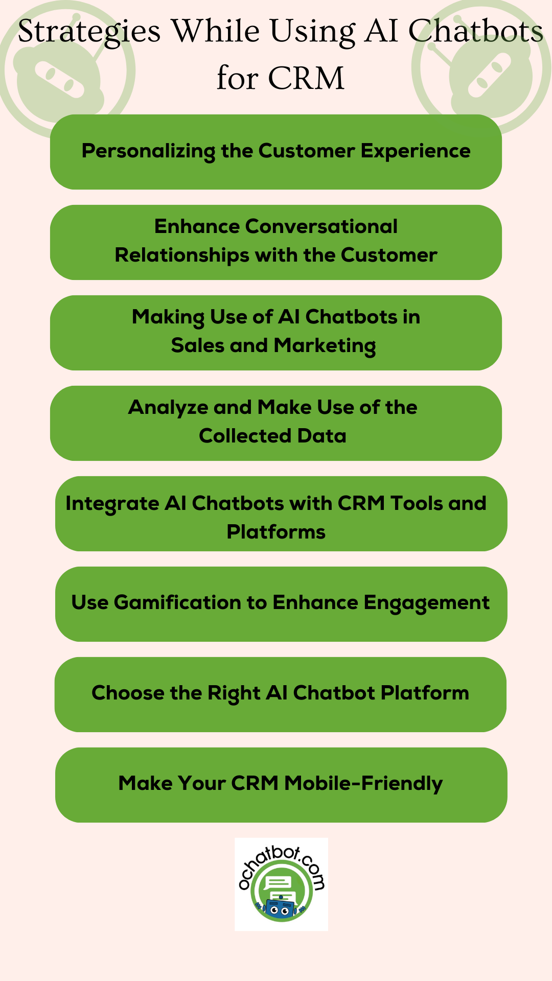 Strategies While Using AI Chatbots for CRM